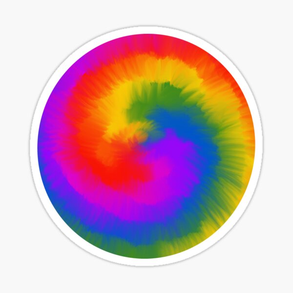 Tie Dye Sticker