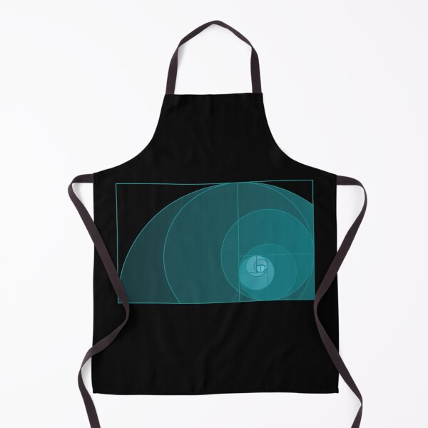 Item preview, Golden Mean Fibonacci Spiral Sacred Geometry in Blue designed and sold by Huhnerdieb Apparel.