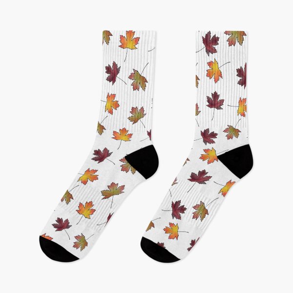 Item preview, Pattern of colorful maple leaves designed and sold by sarashzt.