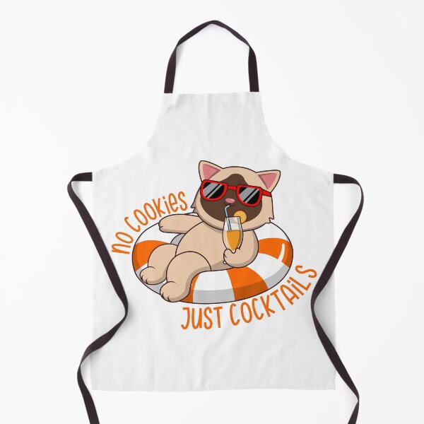 Item preview, No Cookies Just Cocktails Funny Siamese Cat designed and sold by Luan Huynh.