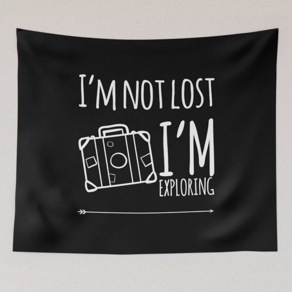 Item preview, I'm Not Lost I'm Exploring Suitcase designed and sold by HppyStrngHelthy.