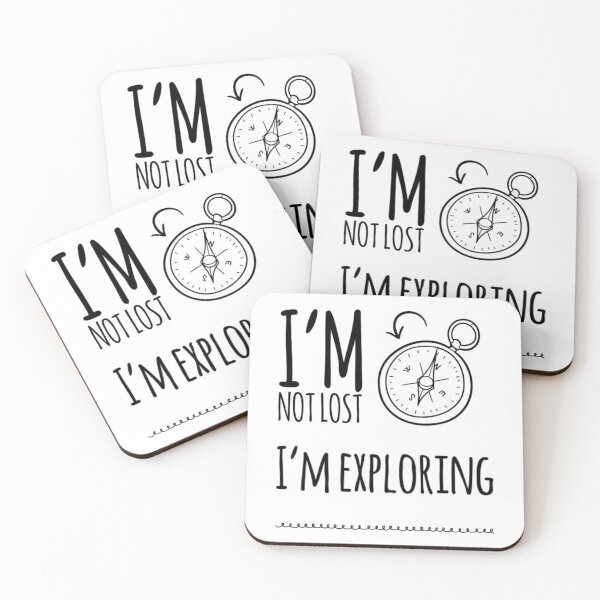 Item preview, I'm Not Lost I'm Exploring Compass designed and sold by HppyStrngHelthy.