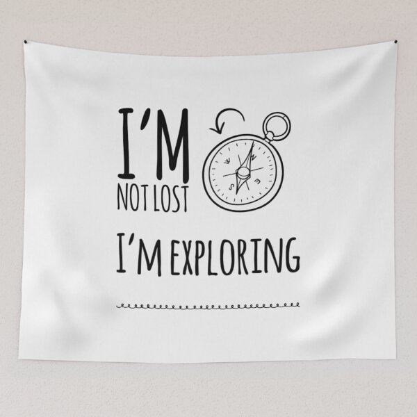 Item preview, I'm Not Lost I'm Exploring Compass designed and sold by HppyStrngHelthy.