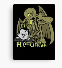 H.P. and Cthulhu Canvas Print