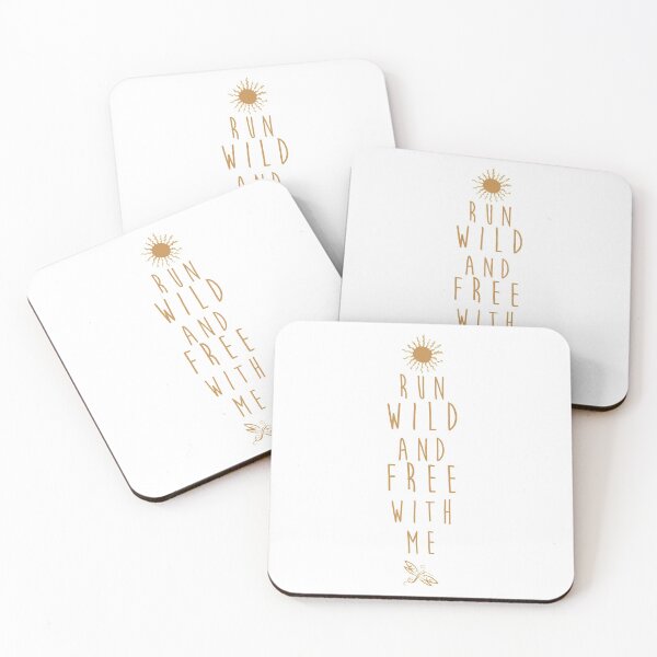 Item preview, Run Wild And Free With Me - Boho Text Design designed and sold by VisionQuestArts.