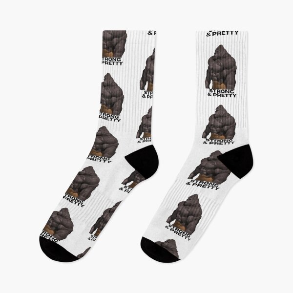 Item preview, Workout Gym Motivation - Gorilla - Strong & Pretty Design designed and sold by TheHappyK.