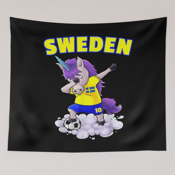 Item preview, Dabbing Soccer Unicorn Sweden Jersey - Swedis Football  designed and sold by CuthbertShop.