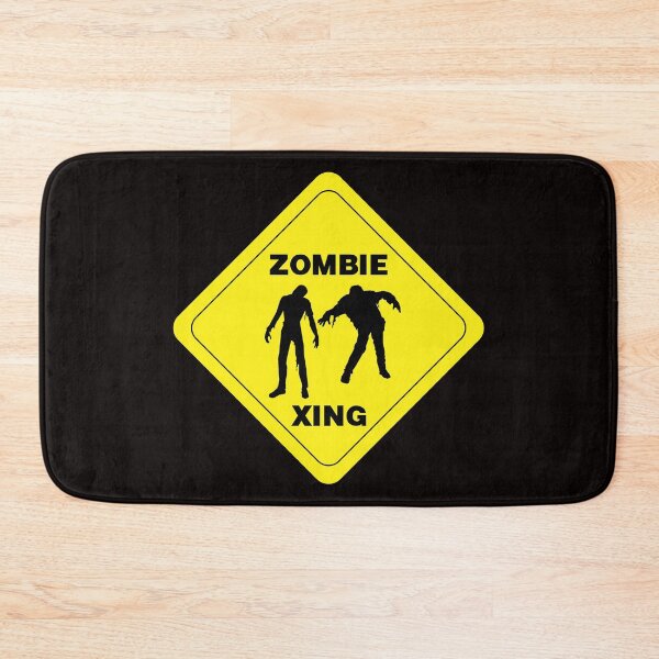 Item preview, Halloween Caution Zombie Crossing Sign designed and sold by ChicoryJunction.