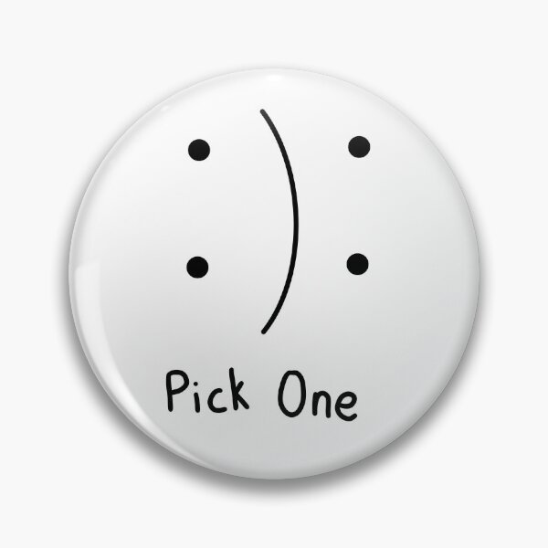 Item preview, Pick One Happy Or Sad Black designed and sold by Peachiku.