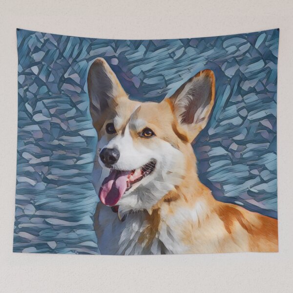 Item preview, Corgi Dog Textured Background designed and sold by Heathermarie321.