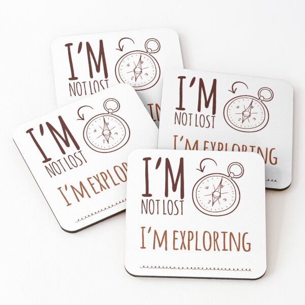 Item preview, I'm Not Lost I'm Exploring Compass designed and sold by HppyStrngHelthy.