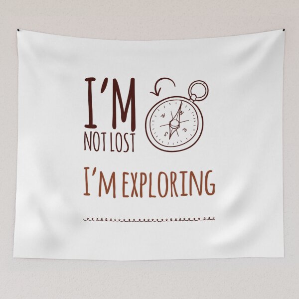 Item preview, I'm Not Lost I'm Exploring Compass designed and sold by HppyStrngHelthy.