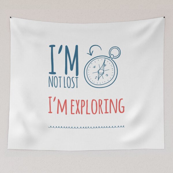 Item preview, I'm Not Lost I'm Exploring Compass designed and sold by HppyStrngHelthy.