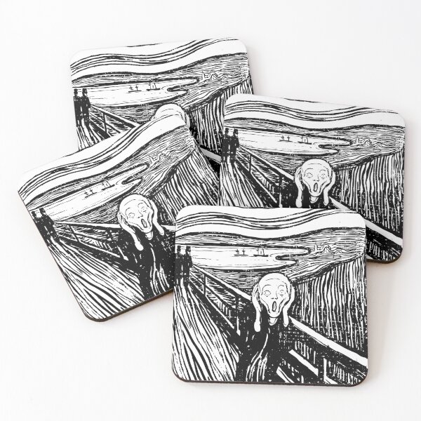 Item preview, Scream Monochrome (distressed design) designed and sold by siggyspatsky.