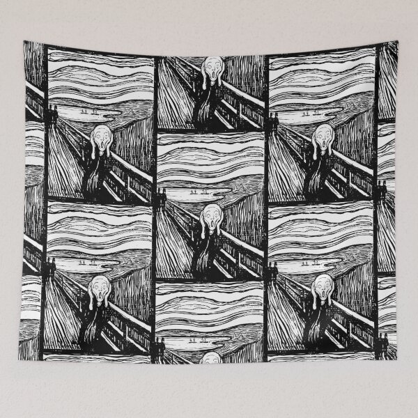 Item preview, Scream Monochrome (distressed design) designed and sold by siggyspatsky.