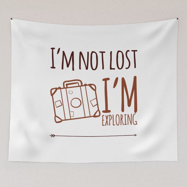 Item preview, I'm Not Lost I'm Exploring Suitcase designed and sold by HppyStrngHelthy.