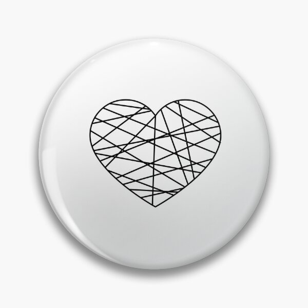 Item preview, Heart filled with straight lines designed and sold by kasthu.