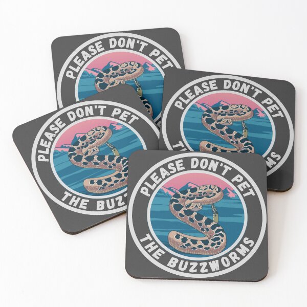 Item preview, Please Don't Pet The Buzzworms Funny Rattlesnake designed and sold by MojaveTradePost.