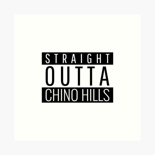Vista previa del artículo con la obra «Directamente de Chino Hills, California», diseñado y vendido por Teelogic.