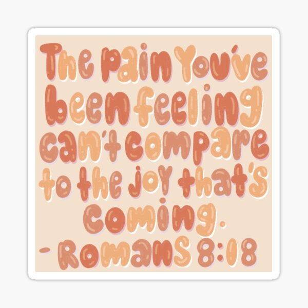 Item preview, Romans 8:18 designed and sold by CCalligraphyCo.