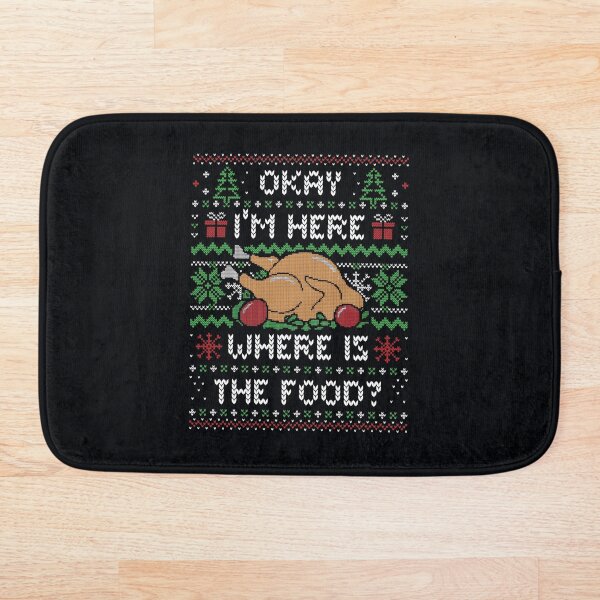 Item preview, I'm Here Where is The Food? (ugly xmas sweater) by Tobe Fonseca designed and sold by Tobe Fonseca®.
