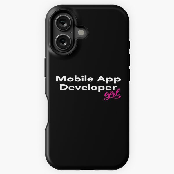 Artikel-Vorschau von Mobile App-Entwicklermädchen, designt und verkauft von WordsGamersUse.