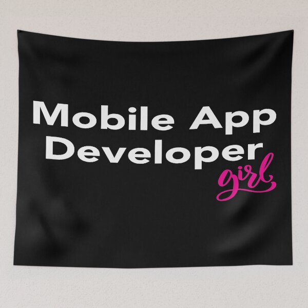 Item preview, Mobile App Developer Girl designed and sold by WordsGamersUse.