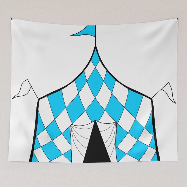 Item preview, Carnival Tent-Light Blue designed and sold by lezell.
