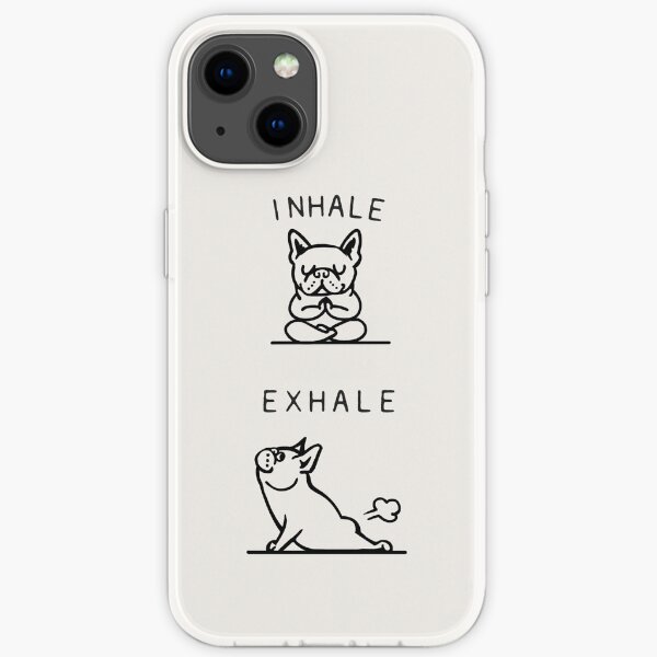 Einatmen Ausatmen Frenchie iPhone Flexible Hülle