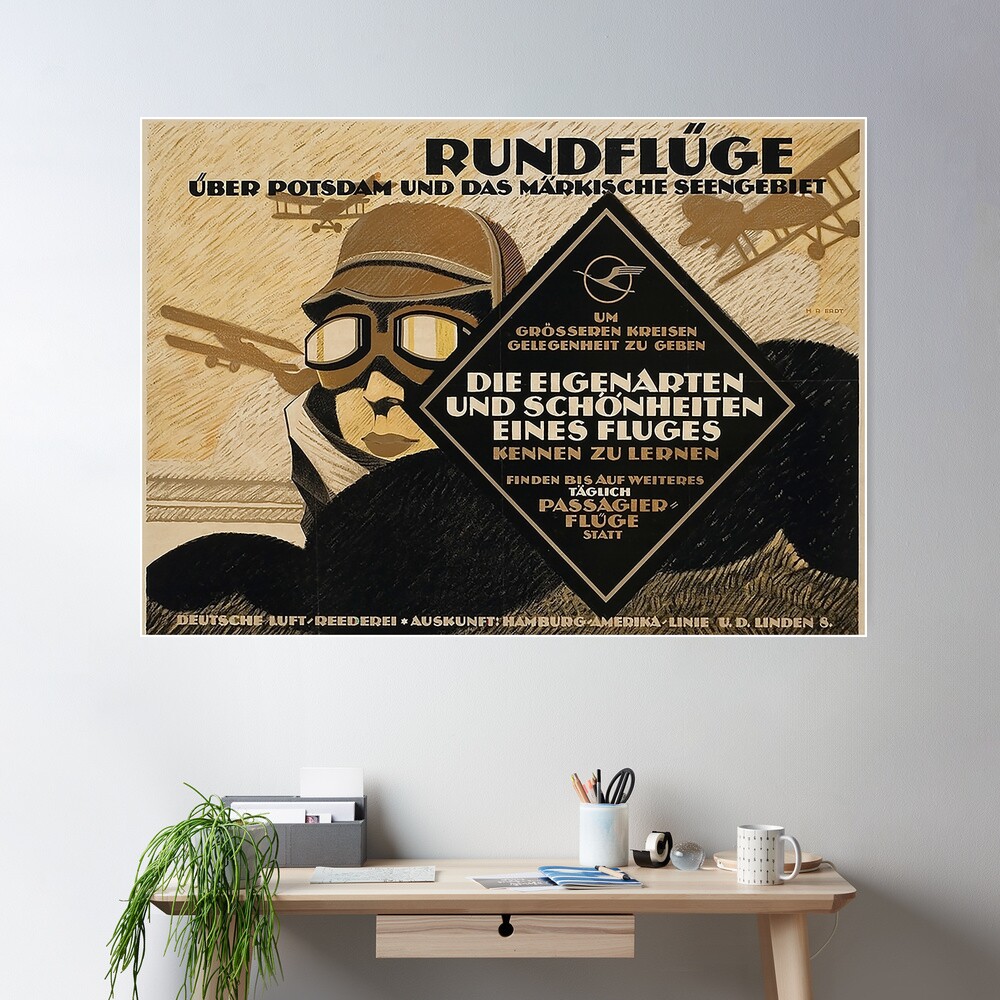 Berlin 1919 Sight Seeing flights Poster