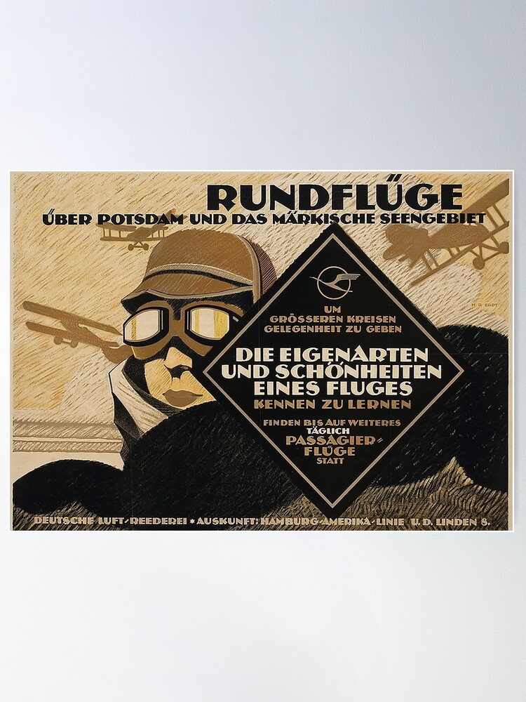 Alternate view of Berlin 1919 Sight Seeing flights Poster