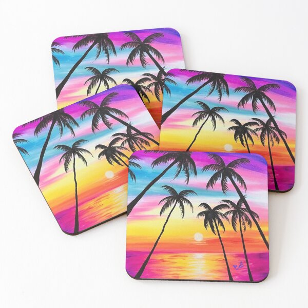 Item preview, Sunset and Palm Trees designed and sold by PaintDesignWine.