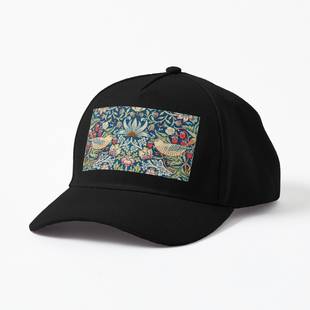 Strawberry Thief by William Morris, 1883 Cap