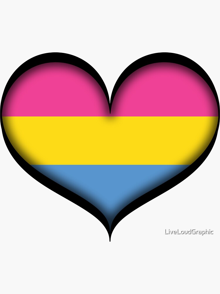Pansexual Heart by LiveLoudGraphic