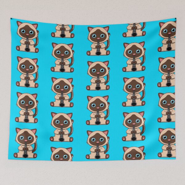 Item preview, Siamese Cat Playing The Clarinet designed and sold by Luan Huynh.