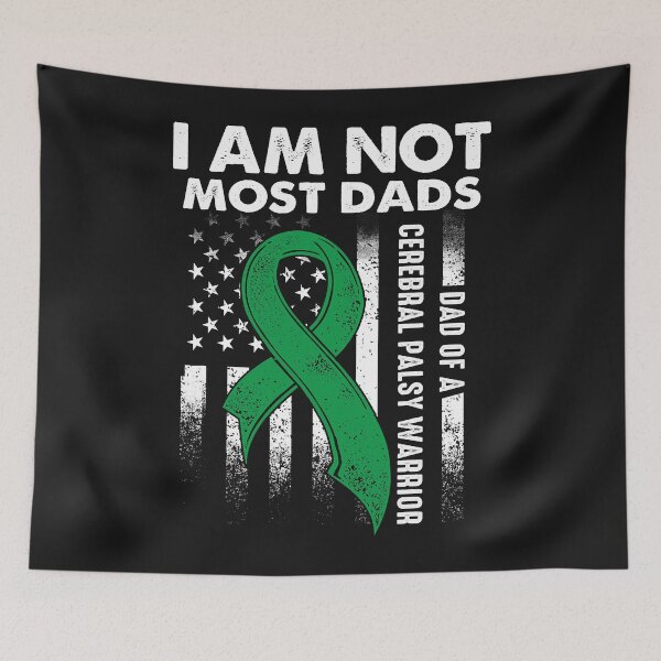 Item preview, Cerebral Palsy CP Awareness Most Dads Warrior Survivor DA1 designed and sold by ZacharyMarcus.