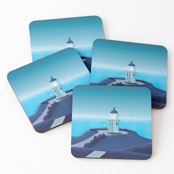 Item preview, Cape Reinga Lighthouse Illustration designed and sold by BenjiDesign.