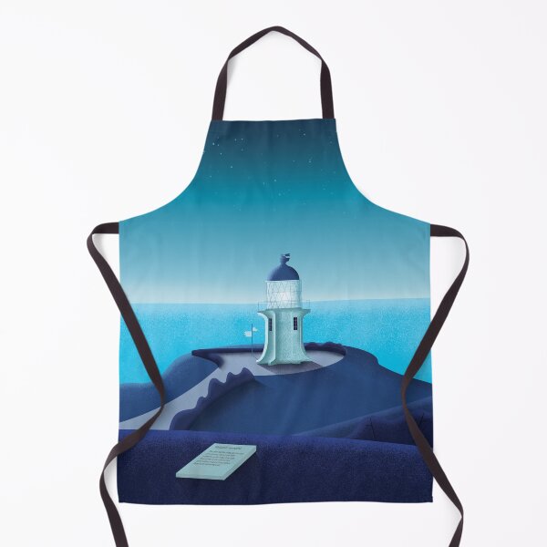 Item preview, Cape Reinga Lighthouse Illustration designed and sold by BenjiDesign.