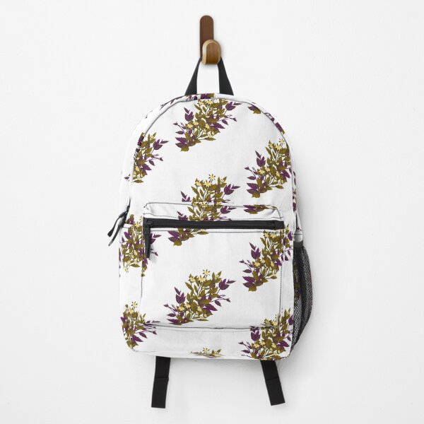 Item preview, Green And Purple Leaves with Yellow Flowers designed and sold by KeepPlantsHappy.