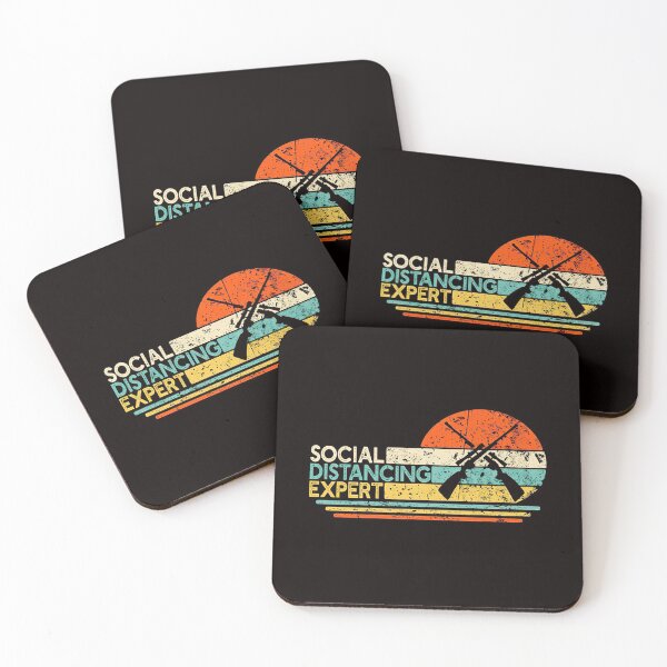 Item preview, Funny Hunting Social Distancing Expert designed and sold by shopCaoDS-20.