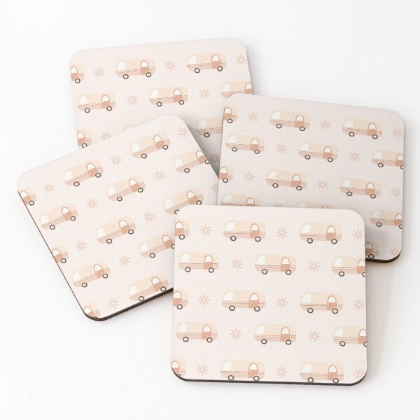 Item preview, Retro Caravans - Blush Rose designed and sold by LilyBloomDesign.