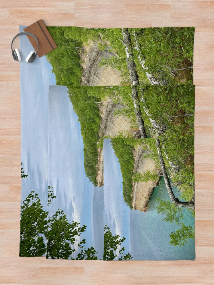 Thumbnail 5 of 6, Throw Blanket, Pictured | Rocks designed and sold by BionicDesigns.