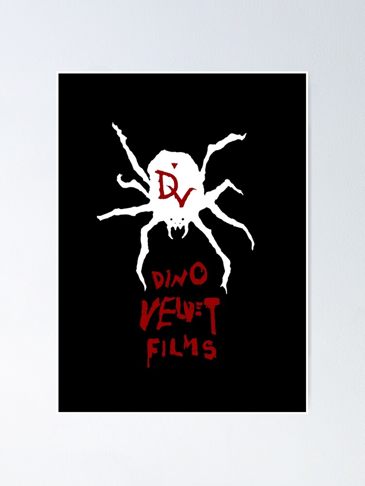 Dino Velvet Films white Poster for Sale by TeratOgen Redbubble 