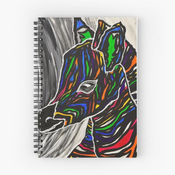 Item preview, Rainbow Zebra II designed and sold by Adventures in Expression - Rebecca Weeks.