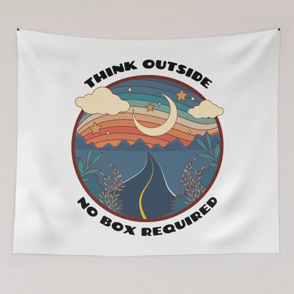 Item preview, Think Outside No Box Required designed and sold by YOYOCollection.