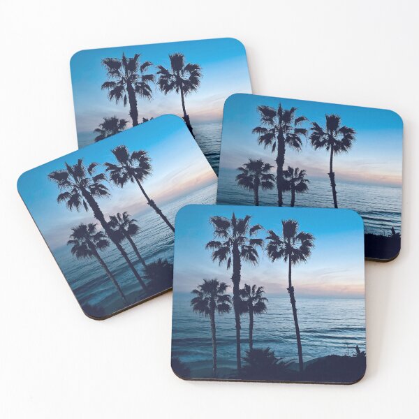 Item preview, Sunset and palm trees designed and sold by Kate15080.