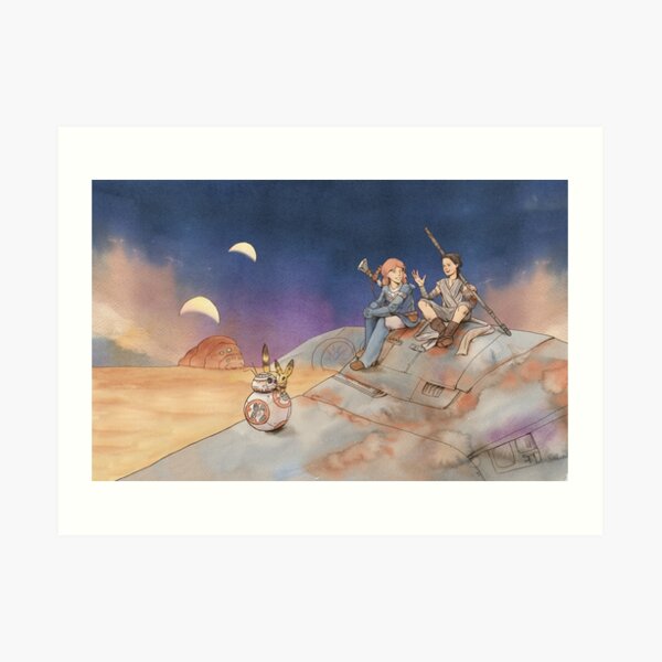 Desert BFFs Art Print