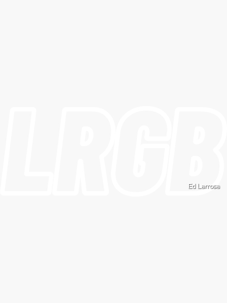 "LRGB the ultimate colour combination" Sticker for Sale by