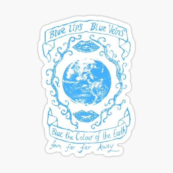 Blue Lips, Blue Veins. In Blue Sticker
