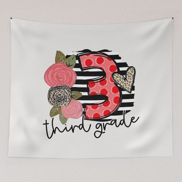Item preview, Third Grade Floral designed and sold by WaveOcean123.